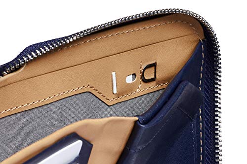 Bellroy Zip Wallet (8 Tarjetas o más, Billetes extendidos y Monedero con Cierre magnético) - Navy