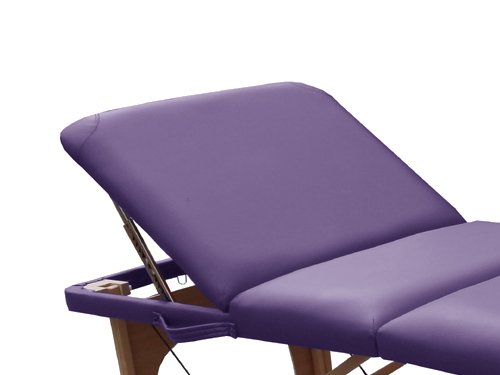 Beltom Camilla de Masaje 3 Zonas portatil 195 x 70 cm. Mesa Cama Banco Plegable Reiki Fsioterapeuta - Purpura