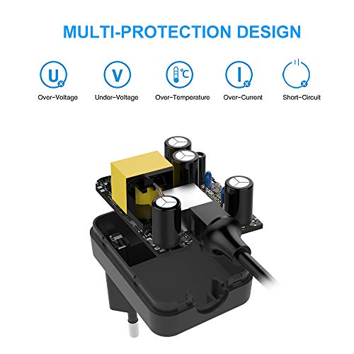 BERLS Adaptador de Corriente 6V 1A Fuente de Alimentación para Tensiómetro Omron M2 Basic,M2, M3, M3 Comfort, M6 Comfort, M7 Cargador