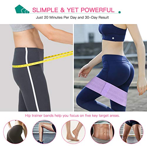 BESTOPE Elastica Bandas de Resistencia Set, Bandas de Ejercicio de Cadera para Yoga, Pilates, Fitness, Crossfit, Bandas de Fitness Elásticas para Mujer y Hombre