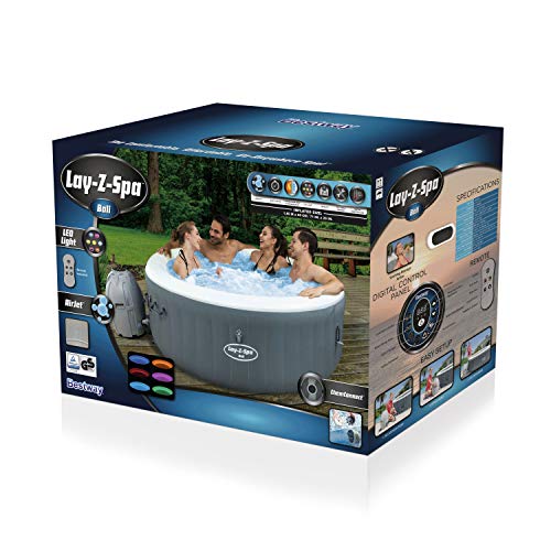 BESTWAY 54183 - Spa Hinchable Lay-Z-Spa Bali Para 4-6 personas Redondo