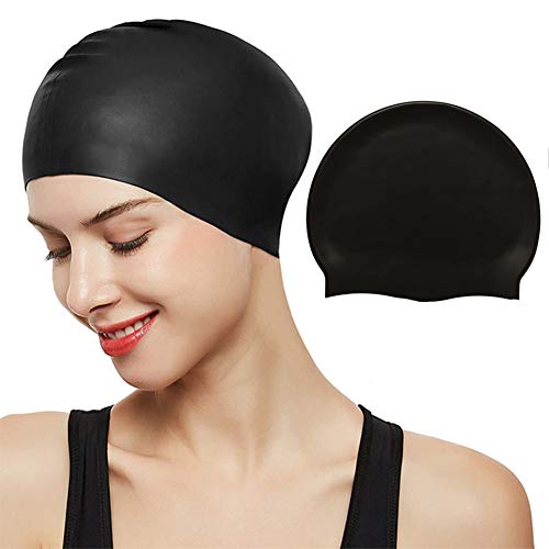 BETOY Gorro de baño, Gorro de Natación para Pelo Largo Infantil - Gorro Piscina - Gorro Natación Mujer y Hombre - - Gorros de Piscina Impermeables Infantil y Adultos