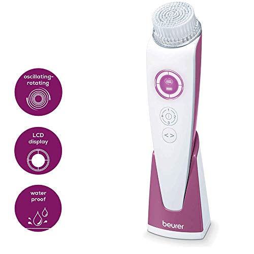 Beurer FC96 - Cepillo facial Pureo, color blanco y rosa