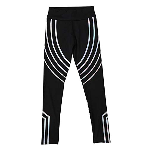 B/H Aeróbico Pilates Fitness Pantalones,Pantalones de Yoga para Mujer Transpirables, Pantalones Deportivos de Secado rápido, Leggings Largos de Entrenamiento de compresión-M