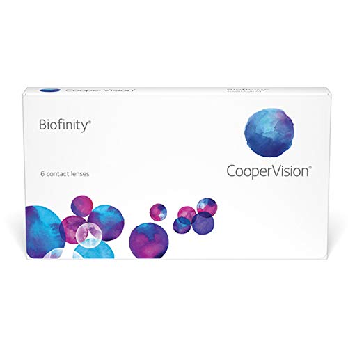 Biofinity - Lentes de contacto esféricas mensuales (R 8.6 / D 14 / -7 Diop), Pack de 6 uds.