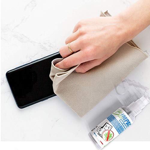 BIOIMPACT Producto de Limpieza en Aerosol desinfectante virucida para Pantallas táctiles de tabletas de teléfonos Inteligentes Norma NF EN 14476 - Fabricado en Francia