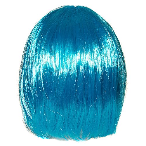 Blue Banana Peluca Estilo Bob para Disfraces - Azul Aguamarina