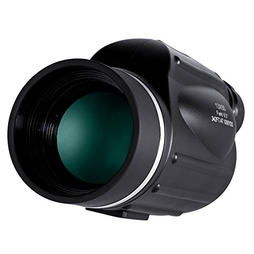 BNISE Monocular de gran Potencia 13X50, visión Luminoso y claro, Observación simple con una sola mano, Resistente al agua, antiniebla, Observación de aves o fauna silvestre, con medidor de distancia