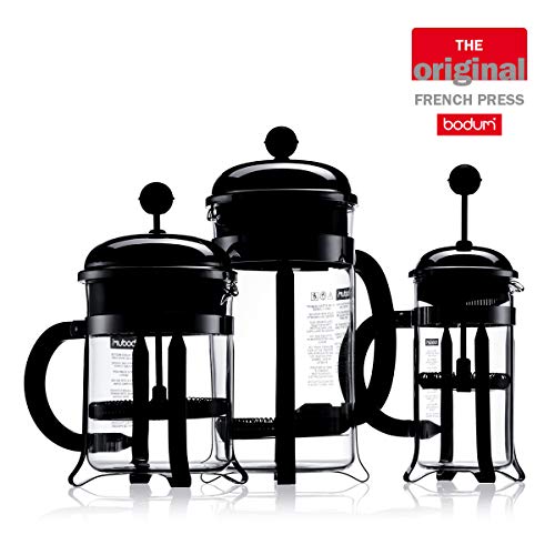 Bodum Chambord Cafetera émbolo, Acero Inoxidable, Brillante, 1 litro