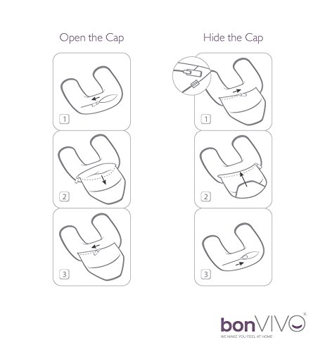 bonVIVO Almohada De Cuello con Capucha, Almohada Cervical En Forma De U Que Puede Usarse como Almohada De Vuelo Y Viaje para Mujer Y Hombre, Reposacabezas con Microperlas