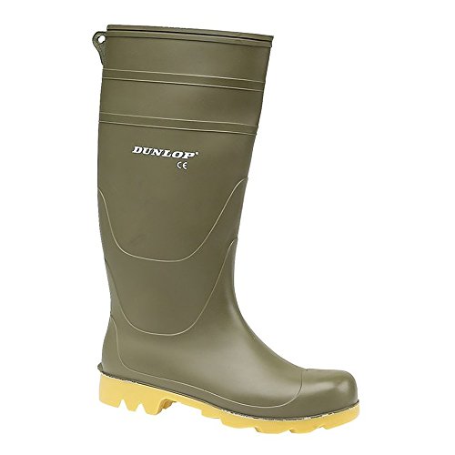 Botas de agua para hombre, de la marca Dunlop, color Verde, talla 40 EU