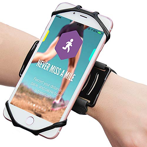 Bovon Brazalete Deportivo, Compatible con iPhone 11Pro/11/XS MAX/XR/XS/X/8 Plus, Samsung Galaxy S20/Note 10/S10/S10e/S9 Plus/S9, 180°Giratorio Ajustable, Ideal para Correr Running Gimnasio Curso