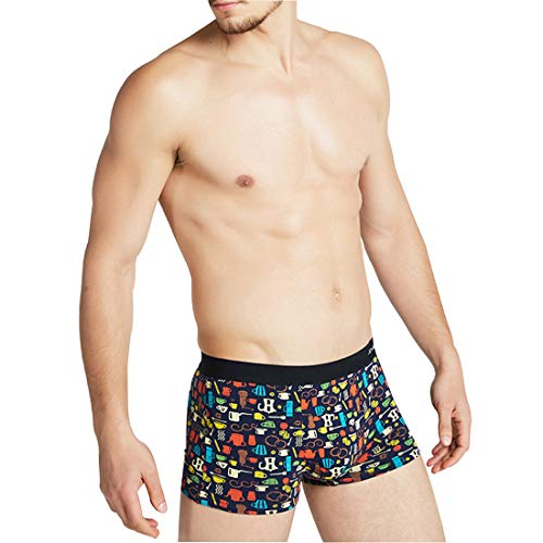 Bóxers Hombre Pack de 5, Algodón Avanzado Respirable Calzoncillos Deportivo, Aecado Rápido Anti-Olor Anti-bacterias Diario Underwear Shorts