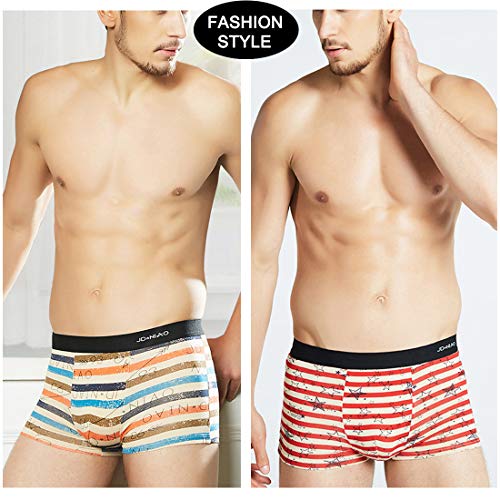 Bóxers Hombre Pack de 5, Algodón Avanzado Respirable Calzoncillos Deportivo, Aecado Rápido Anti-Olor Anti-bacterias Diario Underwear Shorts