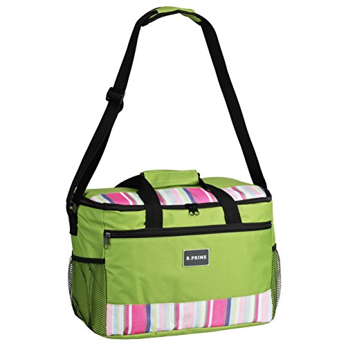 B.PRIME Classic Bolsa Nevera de 20l I 36 x 26 x 22 cm I Bolsa Aislante I Nevera para Picnic y Camping I Bolsa isotérmica para el Aire Libre I Viajes I Compra I Coche I Deportes