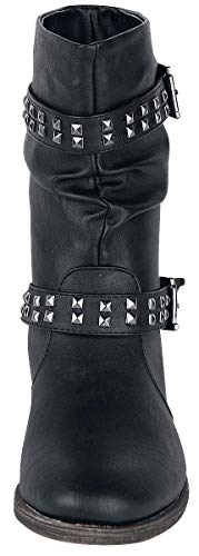 Brandit Botas Biker de Chica Mujer Botas Negro EU39, Poliuretano, [Effekte/Besonderheiten] + Regular