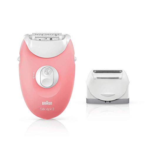 Braun Silk-épil 3 SE 3-440 - Principiantes 3 en 1 depilación, depiladora mujer, rasuradora, blanco/rosa