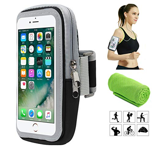 Brazalete deportivo,Universal Impermeable Teléfono Móvil Brazo Bolsa de Viaje Cartera Bolsa,para Deportes al aire libre/correr/Fitness,para iphone/Samsung Galaxy/Moto/Huawei/Xiaomi/etc y Otros Moviles