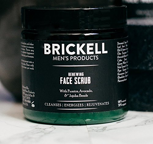 Brickell Men’s Products – Crema Exfoliante Facial Renovadora para Hombres – Crema Exfoliante Facial Natural y Orgánica – 118 ml