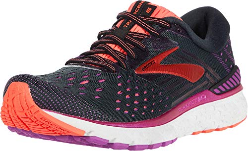 Brooks Transcend 6, Zapatillas de Running para Mujer, Negro (Black/Purple/Coral 080), 38 EU