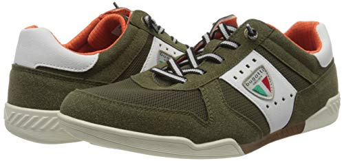 Bugatti 321926015400, Zapatillas para Hombre, Verde (Dark Green 7100), 44 EU