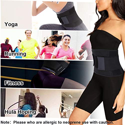 Cabeen Faja Reductora Adelgazante Mujer y Hombre，Faja para Gimnasio，Cinturón Lumbar Abdominal Adjustable para Sudar y Hacer Deporte,Fitness y Proteger los lumbares