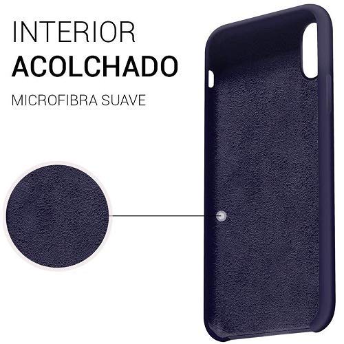 CABLEPELADO Funda Silicona iPhone 7/8 Textura Suave Color Azul Cosmos