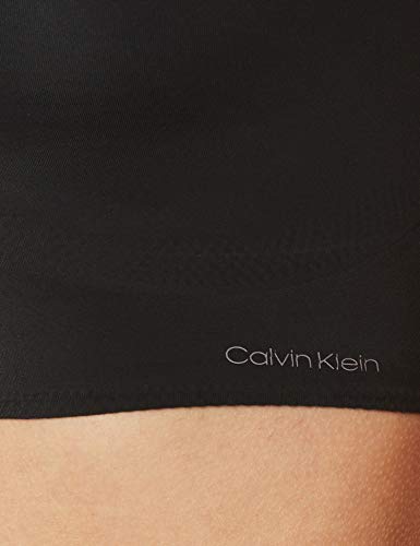 Calvin Klein Lght Lined Bralette (v Neck) Sujetador Estilo, Negro (Black 001), K (Talla del Fabricante: Medium) para Mujer