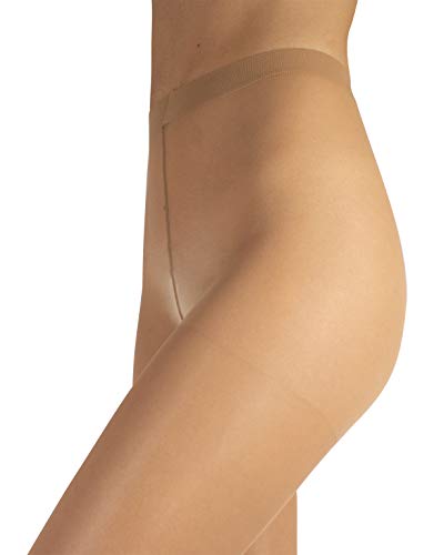 CALZITALY Medias Invisibles Refrescantes | Panty De Verano | Natural, Negro | S, M, L, XL | 7 DEN | Calcetería Italiana | (L, Natural)