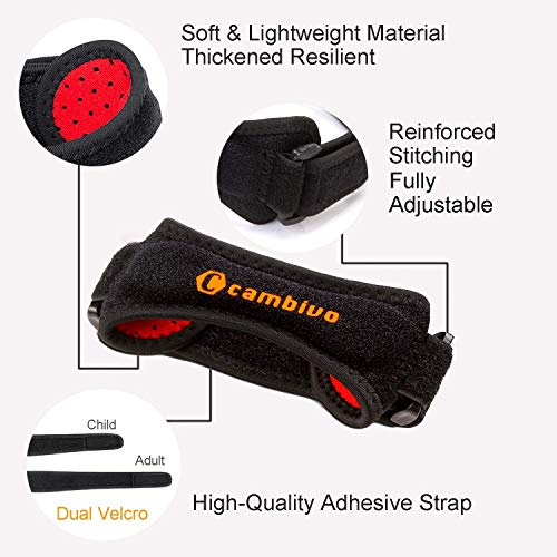 CAMBIVO 2 x Rodillera Cinta Rotuliana, Rodilleras, Banda de Soporte para Rótula Ajustable para Running, Voleibol, Béisbol, Tendinitis, Artritis y Recuperación de Lesiones