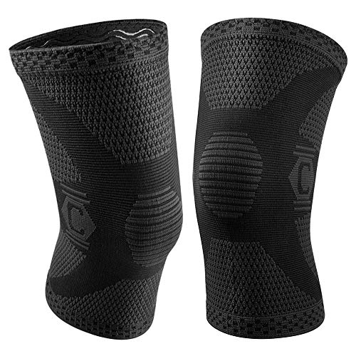 CAMBIVO 2 x Rodilleras Menisco y Ligamento, Rodillera Deportiva para Hombre y Mujer, Rodillera Compresion para Crossfit, Running, Voleibol, Artrosis, Tendinitis