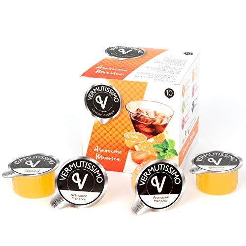 Capsulas Zumo de Frutas para Vermut Cocktail Capsula Coctail Fruta Combinados (NARANJA, Pack de 3 cajas)