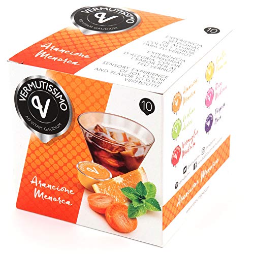 Capsulas Zumo de Frutas para Vermut Cocktail Capsula Coctail Fruta Combinados (NARANJA, Pack de 3 cajas)