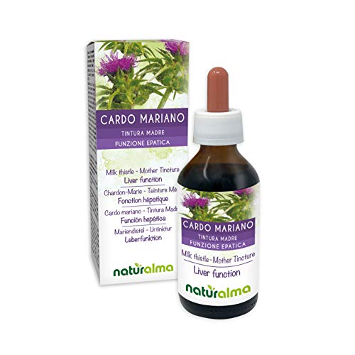 CARDO MARIANO (Silybum marianum) frutos Tintura Madre sin alcohol NATURALMA | Extracto líquido gotas 100 ml | Complemento alimenticio | Vegano