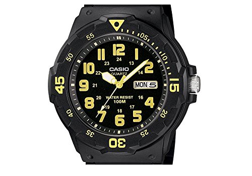 Casio Collection MRW-200H-9BVEF, Reloj con Pantalla de Neón, Hombre, Amarillo