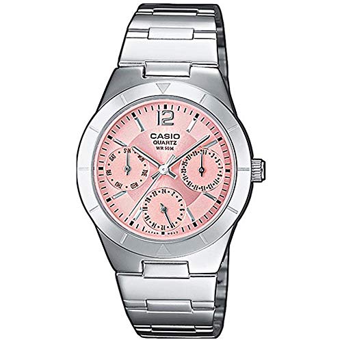 Casio LTP-2069D-4AVEF - Reloj Multiesfera para Mujer de Cuarzo con Correa en Acero Inoxidable