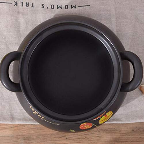 Cazuela De Sopa,cacerola De Cerámica Coreana Alta Temperatura Clay Pot Gran Capacidad Flor Pintura Utensilios De Cocina Para Gachas Arroz Comida De Los Niños Sopa-b 4l