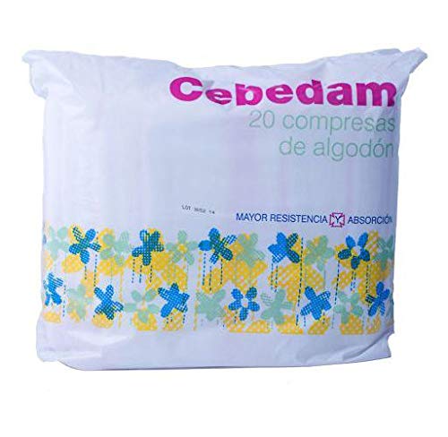 Cebedam Compresa Algodón 100% - 20 unidades