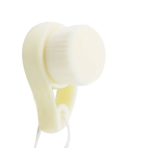 Cepillo Limpiador Facial Manual Cepillo de Limpieza Cepillo Exfoliante para la Cara Ultra Suave Facial Limpiador Cepillo para Limpia Poros Facial Cuidado de la Piel (Blanco)