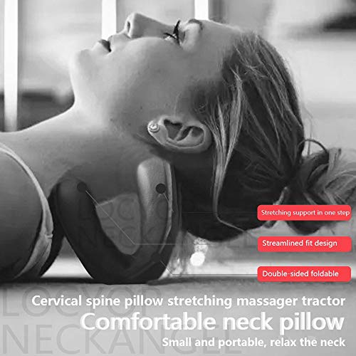 Cervical Neck Traction Device Almohada de Viaje Cervical con Función Soporte Respirable y Ergonómica para Alivio Dolor Cuello Adecuado Uso Doméstico Automóviles