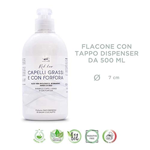 Champu Anticaspa Sin Sulfatos Ni Parabenos Cabello Graso Natural Ecologico Antigrasa Con Phyto keratina Shampoo Profesional Para Pelo De Hombre Y Mujer 500 Ml Sin Siliconas Sebocorrector