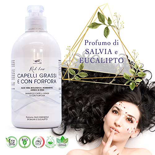 Champu Anticaspa Sin Sulfatos Ni Parabenos Cabello Graso Natural Ecologico Antigrasa Con Phyto keratina Shampoo Profesional Para Pelo De Hombre Y Mujer 500 Ml Sin Siliconas Sebocorrector