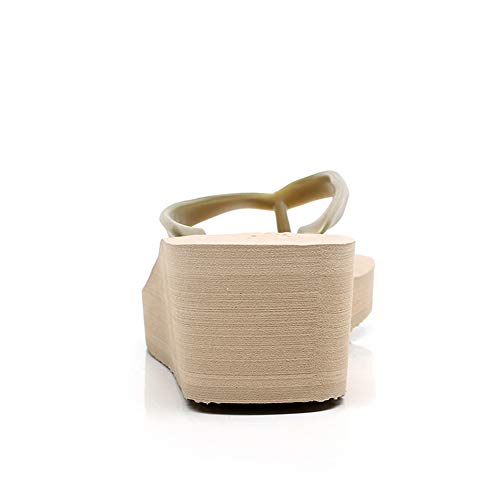 Chancletas Mujer，Sandalias De Verano de Suela Gruesa Antideslizantes,B,37-38EU/5-5.5UK