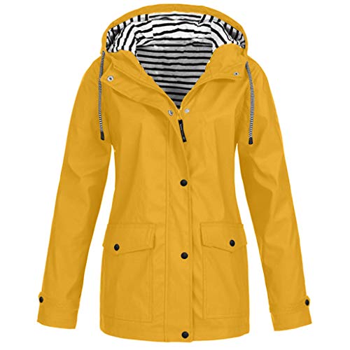 Chaqueta con Capucha Deportiva para Mujer Abrigo Impermeable con Capucha para Mujer Talla Grande Resistente al Viento Abrigo Mujer Invierno Protector Solar Impermeable Al Aire Libre