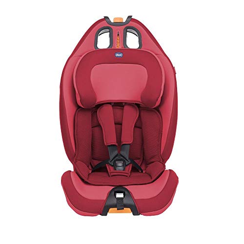 Chicco Gro-Up 123, Silla de coche grupo 1/2/3, rojo