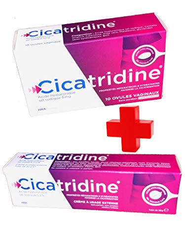 Cicatridine – Cicatridina ácido hialurónico crema de uso externo 30 g + Cicatridina Ovules 10 ov.