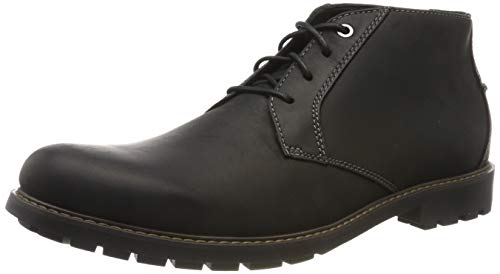 Clarks - Botines de Cuero Hombre, Color Negro, Talla 41.5 EU