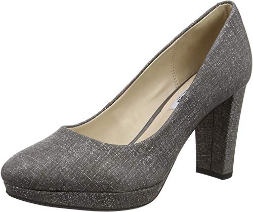 Clarks Kendra Sienna, Zapatos de Tacón para Mujer, Gris (Grey), 39.5 EU