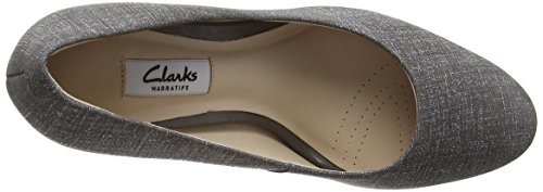 Clarks Kendra Sienna, Zapatos de Tacón para Mujer, Gris (Grey), 39.5 EU