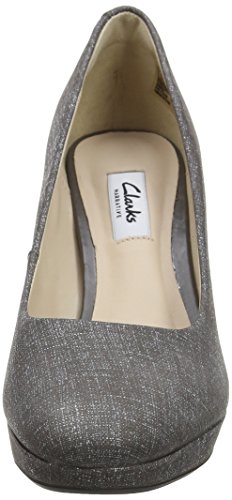 Clarks Kendra Sienna, Zapatos de Tacón para Mujer, Gris (Grey), 39.5 EU